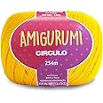 Circulo Amigurumi Yarn, 100% Mercerized Brazilian Virgin Cotton - Cotton Yarn for Crocheting and Knitting, Soft Yarn, Yellow Yarn Art - Sport Weight Yarn, 4.4 oz, 278 yds - Color 1289 - Canary