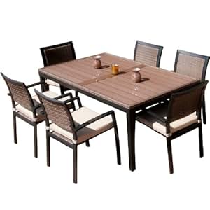 www.semadata.org : RST Brands OP-ALTS7-ZEN Dining Set Patio Furniture, 7-Piece : Outdoor And Patio ...