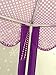 Pericross Snowflake Veil Hexagon Princess Play Tent with Aluminum Alloy Frame and 33ft 100 Diodes AA Battery Powered Brass Wire Lights (Violet)
