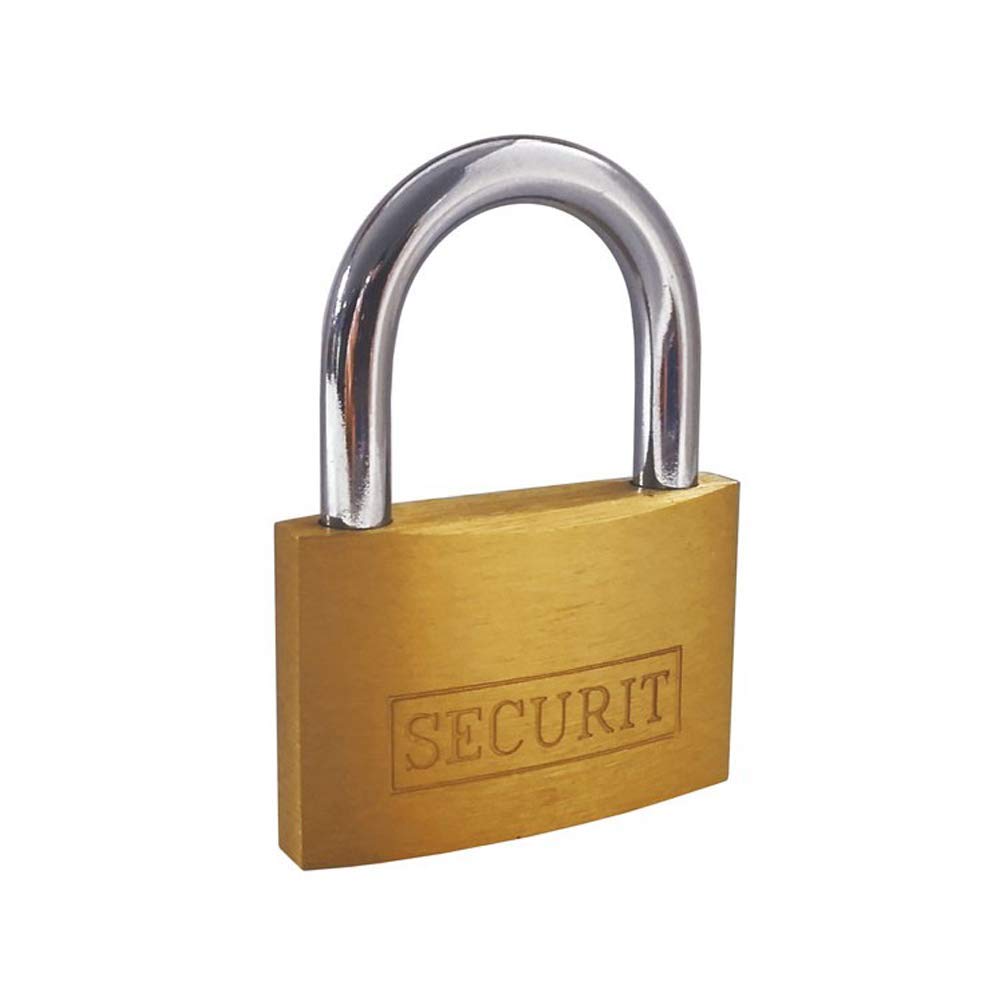 Brass Padlock with 3 Keys