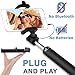 NIRVASENSE Ultra Portable Wired Selfie Stick No Bluetooth Pairing - No Battery Charging Premium & Sturdy Design Best Pocket Sized Cable Monopod - Compatible with iPhone, Android & All Smartphones