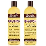 Renpure Organics Brazilian Keratin Straightening Shampoo & Conditioner 16 oz