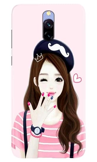 Abaci Compatible For Xiaomi Redmi 8a Cute Girl Mobile Amazon In Electronics