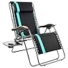 PORTAL Zero Gravity Chairs Oversized XL Padded Recliner Patio Lounge Chair Adjustable Outdoor Camping Chairs with Cup… 510Y hqvDmL