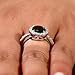 Carrie's Simulated Black Simulated Diamond Ring - Comparable To Sex & the City 2