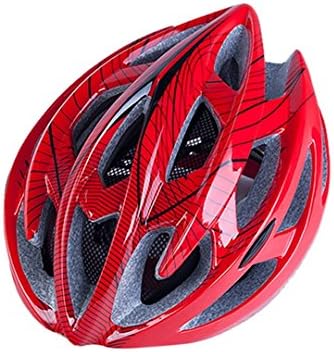 Outdoor Sports Neutral Men's Ladies Rider Breathable Ultralight Luminous Riding Helmet red