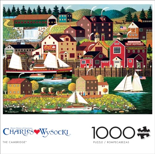 Buffalo Games - Charles Wysocki - The Cambridge - 1000 Piece Jigsaw Puzzle for Adults -Challenging Puzzle Perfect for Game Nights - Finished Size is 26.75 x 19.75