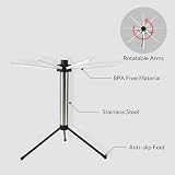 Collapsible Pasta Dryer Rack, 8 Rods, Holds 5lbs, Foldable view 4