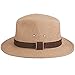 SCALA Men's Hemp Safari Hat with Leather Band, Camel, X-Large