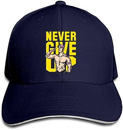 ULUZUS Men's Never Give Up WWE Snapback Hat