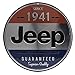 Jeep Since 1941 Round Metal Sign - Vintage Jeep Wall Decor for Garage, Shop or Man Cave