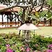 Outdoor Hanging Solar Lantern Light Solar Lamp with Warm White fliament Bulbs for Garden Yard Pathway (Copper)