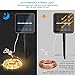 Moreplus 33ft Solar Powered String Lights 8 Modes Copper Wire Lights Indoor/Outdoor Waterproof Decorative String Lights for Patio Garden Wedding Christmas Decor (100 LED-2 Pack, Warm White)