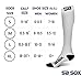 SB SOX Compression Socks (20-30mmHg) for Men & Women – Best Compression Socks for All Day Wear, Better Blood Flow, Swelling! (Small, White/Black)