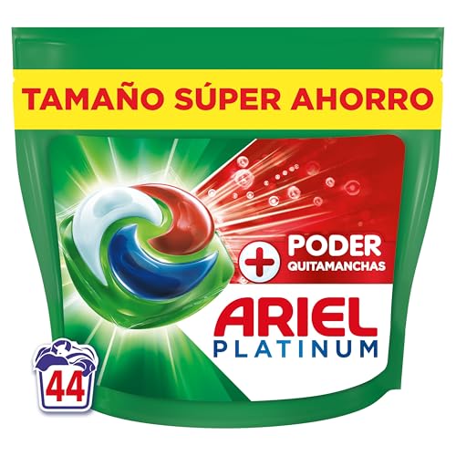 PODs Platinum, Detergente Líquido En Cápsulas + Poder Quitamanchas Cápsulas, 44 Lavados