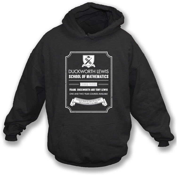 Men's Mathematics School Frank Duckworth and Tony Lewis Hoodie Sweatshirt