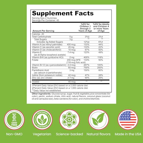 SIGMABIOTICS KIDS MULTIVITAMIN GUMMIES – BEAR-SHAPED FOR IMMUNE SUPPORT AND GROWTH – NON-GMO, VEGETARIAN DAILY GUMMIES – EXCITING FLAVORS – MULTIVITAMINS FOR KIDS – 45 SERVINGS