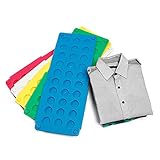 QIKE Kid Clothes/T-shirt Folder Green/Yellow Plastic Folding Board Easy and Fast Laundry Folder Flip-fold Rack For ChildrenChildren (yellow)
