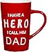Gift Boutique 18 oz Father’s Day Ceramic Coffee Mug I Have a Hero I Call Him DAD Papa Tea Cup for Birthday Presents