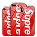 iPhone X Tempered Glass Back Case, AICase Supre Fashoin Hard Glass Back Cover Soft TPU Bumper Frame Anti-Fingerprints Anti Scratch Protective Case for Apple iPhone X/10 (Red)
