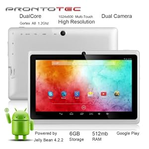 【ProntoTec】 7インチ HDタブレット Android 4.2.2 Cortex A8 1.2 GHzデュアル コア