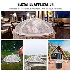 VEVOR Fire Pit Spark Screen Round 27", Reinforced