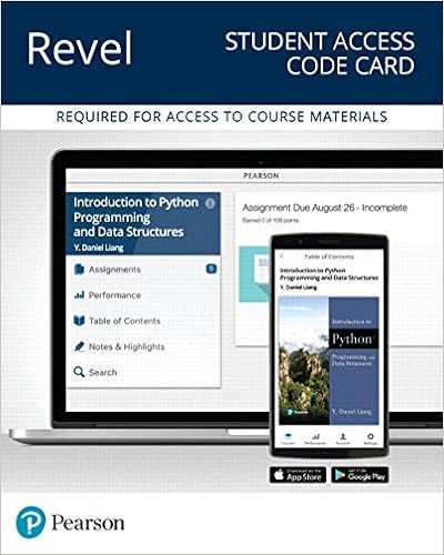 Revel for Introduction to Python Programming and Data Structures