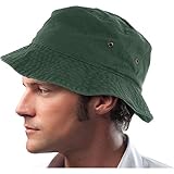 Mens 100% Cotton Fishing Hunting Summer Bucket Cap