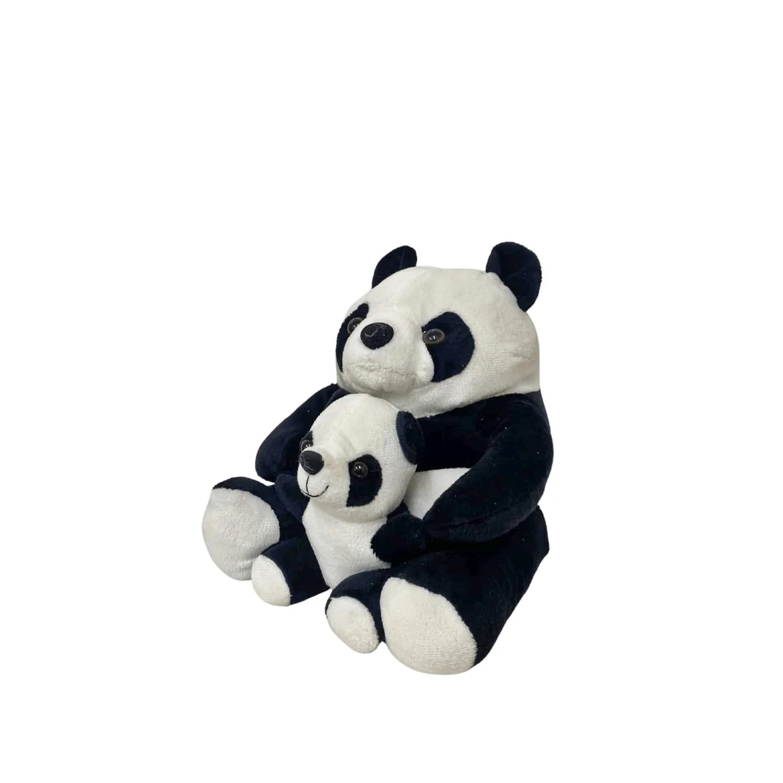 Adorable Black and White Panda Doorstop with Baby ~ Decorative Panda Door Stop