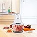 POSAME Food Chopper 4 Cup Glass Bowl, One Touch Multipurpose Electric Food Processor Mincer, White