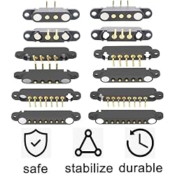 2 Pair Magnetic Bend Pogo Pin Connector with