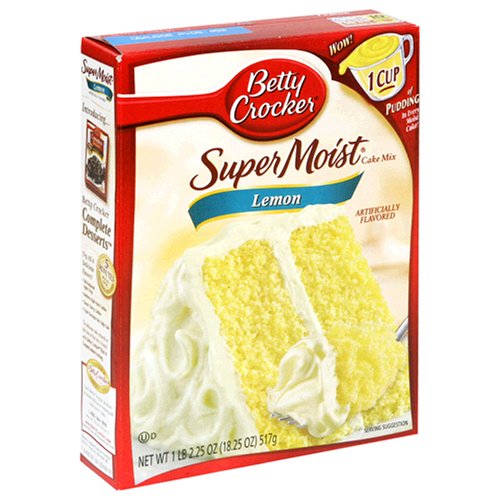 Betty Crocker Super Moist Lemon Cake Mix 432g Amazon.co.uk Grocery