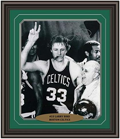 larry bird signed jersey framed