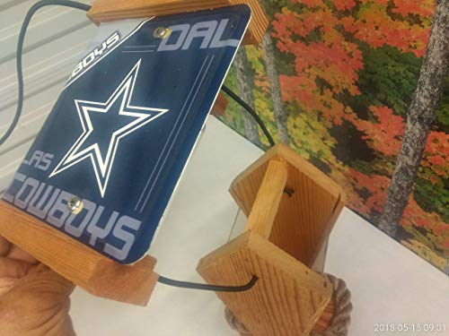 Dallas Cowboys Two-sided Cedar Bird Feeder