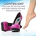 Gel Heel Cups (Pair) - Best Shoe Inserts for Heel Spurs - Massaging Cushions Provide Foot Relief - Arch Support & Relieving Sore Plantar Fascia Pain - Shock Absorbing for Running