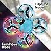 Dwi Dowellin 10 Minutes Long Flight Time Mini Drone for Kids with Blinking Light One Key Take Off Spin Flips Crash Proof RC Nano Quadcopter Toys Drones for Beginners Boys and Girls, Extra Battery