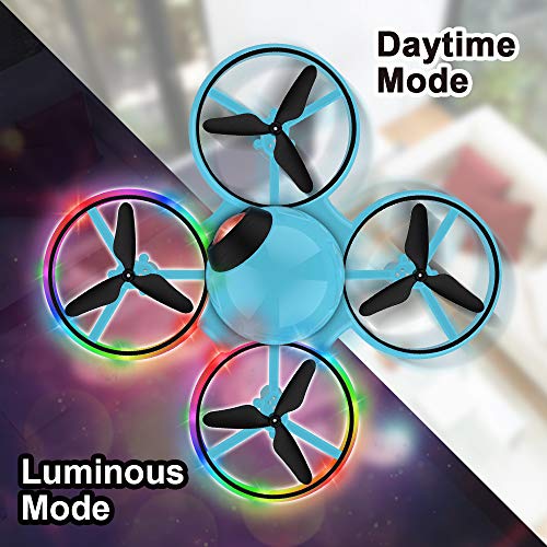 image for Dwi Dowellin 10 Minutes Long Flight Time Mini Drone for Kids with Blin