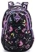 Eshops Backpacks for Girls School Bags for College Waterproof Outdoor Travel Backpack for Women (Black)