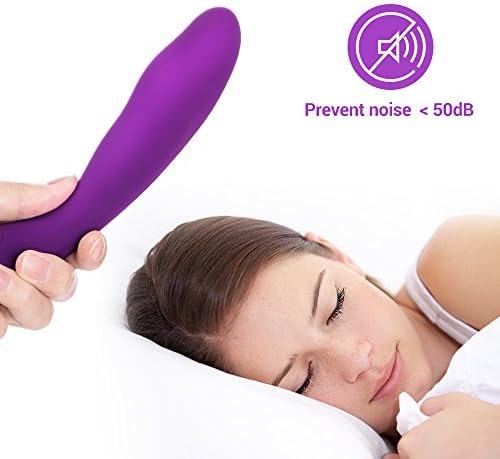 Handheld Magic Wand Head Neck Massage Mini Cordless Massager Portable Waterproof 10X Rechargeable Silicone Muscle Sport Recovery (Purple)