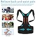 Back Posture Corrector for Men Women Under Clothes - Flipcase Adjustable Magnetic Back Straightener, Comfortable Back Brace for Spinal, Neck, Shoulder & Upper Back Pain Relief (L(33.5