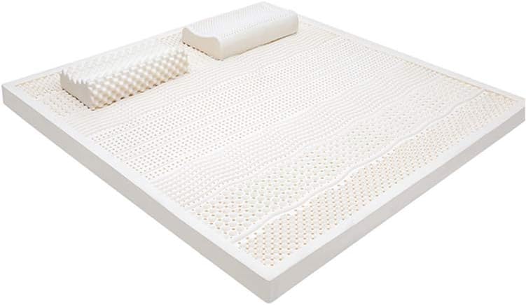 SQINAA Latex Mattress Topper,breathable Foldable Natural Ventilated Not-slip Tatami Bed Mattress Dormitory Mattess Sleeping Mattress Sleeping Pad-white 180x200cm(71x79inch)