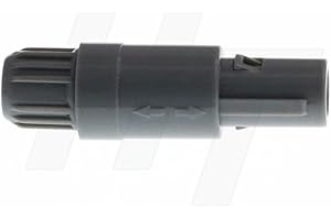 HANGTON CONNECT HangTon 1P Medical Plastic Circular Push-Pull Connector Male Plug PAG Grey 2pcs (4 Pin, Plug)