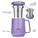 Tealyra - Peak Ceramic Purple Tea Cup Infuser - 19-ounce - Large Mug with Lid and Stainless Steel Infuser - Tea-For-One Perfect Set for Office and Home Uses - 580 milliliter