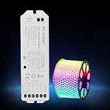 5 in 1 led controller for RGB+CCT led strip 2.4G MiLight wireless FUT089 remote 8 Zone RF dimmer B8 Touch Panel Wall-mounted LS2