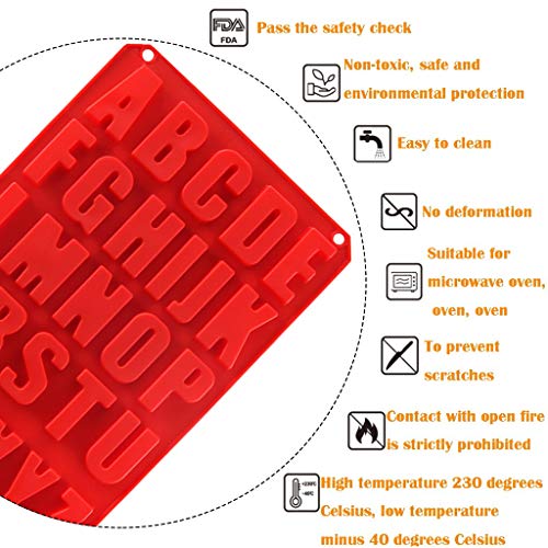☀ Dergo ☀ Cake moulds,1PCS 26 Letter Silicone Chocolate Cake Mold Mould Crafts Cookie Candy Ice