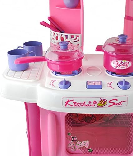ISO TRADE Juego DE Cocina · para niñas · Rosa · Mini-Fregadero · Ejercicio de Contar · Habilidades manuales e interpersonales · #1396 Cocinas