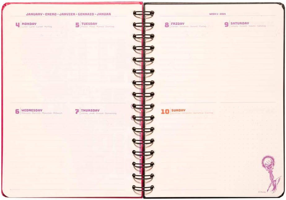 Erik - Disney Villians Academic Diary 2020-2021 A5 Week to View, Mid Year Diary - 12 Months - Image 4