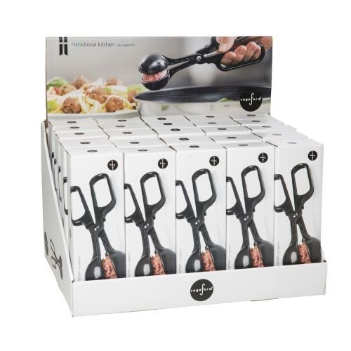 Sagaform Meatball Spoon Display 25 Pack, Black, Nylon/A