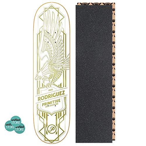 Primitive Paul Rodriguez White Gold Eagle 7.75" x 31.5" Skat