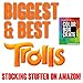 ColorBoxCrate DreamWorks Trolls Stocking Stuffer Coloring Book Toy Set, 8 Pack, Includes Trolls Activity Books, Trolls Crayons, Trolls Stickers, Trolls Candy, Stampers, Santa Book Children Ages 3-8